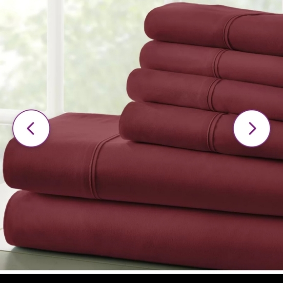 Mirabal Other - Mirabal Microfiber Queen Sheet Set 6 pieces